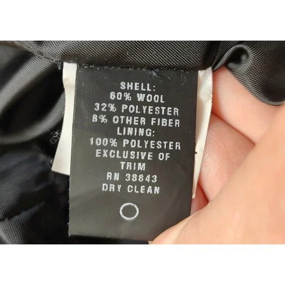 Centigrade Women's Gray Wool Blend Button Front Coat Size 2X Outerwear - Picture 9 of 10